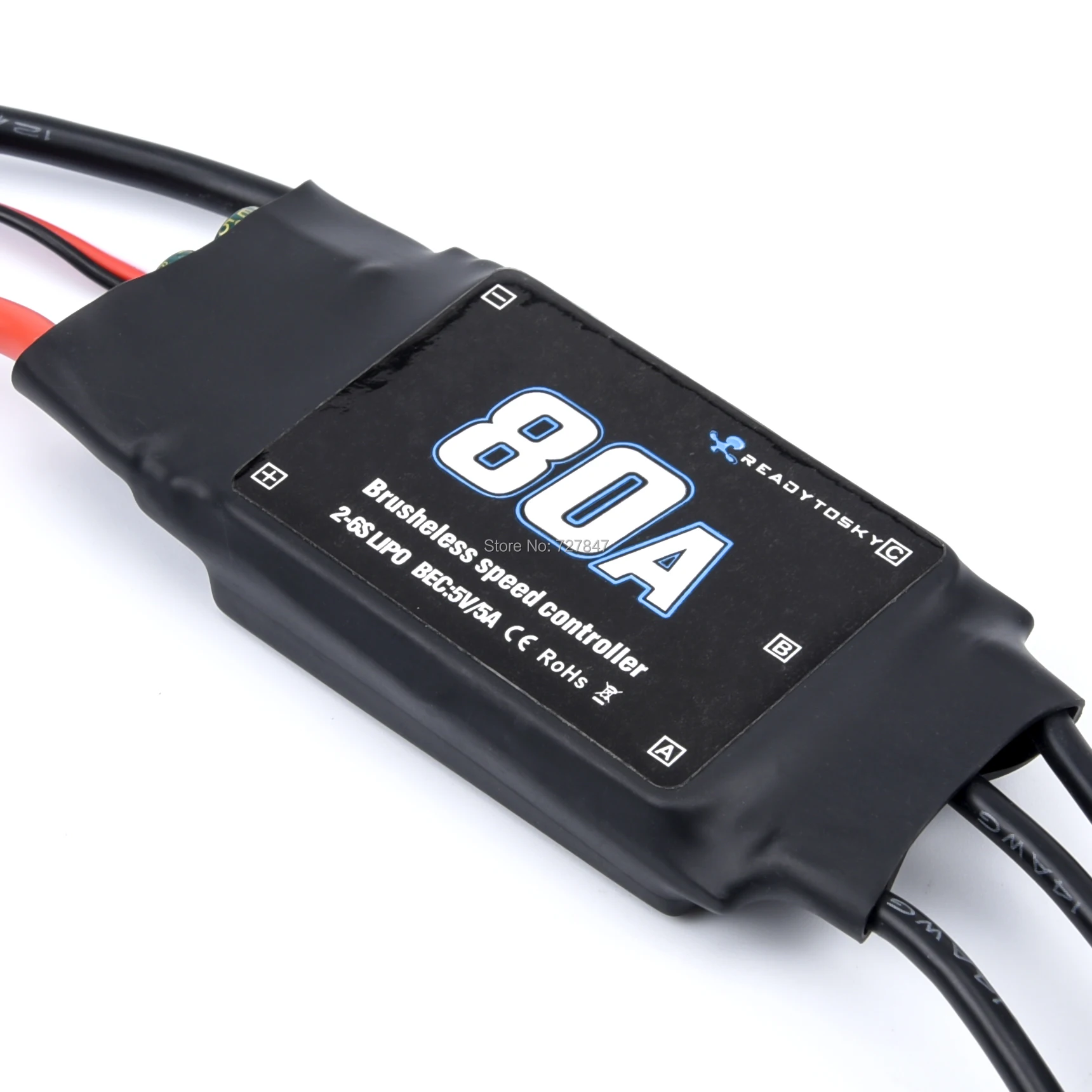Nuovo 80A 2-6S Esc Brushless Regolatore Di Velocità Esc Per Rc Fpv Aereo Elicottero Drone