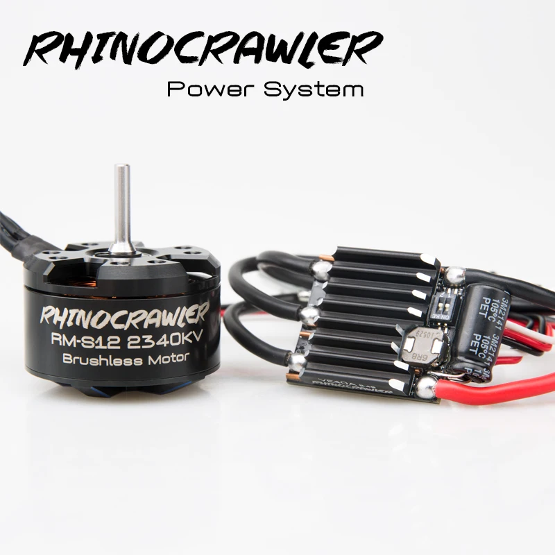 Rhinesc Rc Am32 Crawler Esc Power System Rm-S12 Motore Brushless Combo 40A Per Axial Scx10 Traxxas Trx-4 Moa