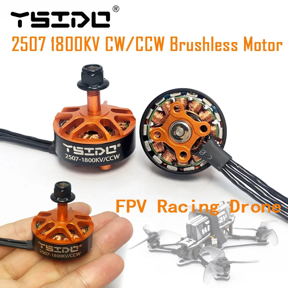 Ysido 2507 1800Kv 3-6S Motore Brushless Per Rc Geprc 5 Pollici 250 220 Drone Eachine Tyro129 Darwin129 Fpv Racing Parti Multirotore