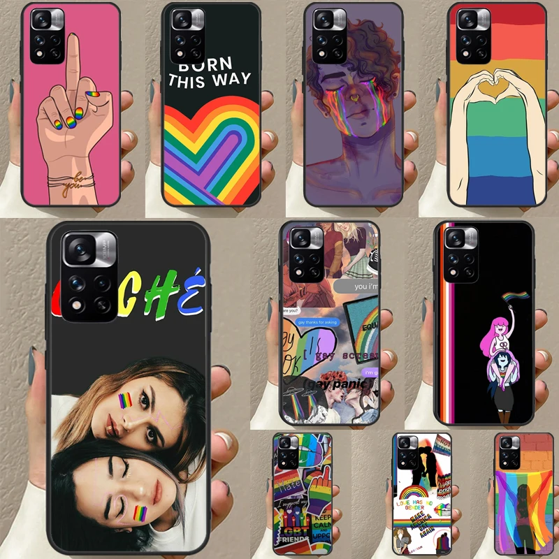 Custodia Per Telefono Gay Lesbiche Lgbt Rainbow Pride Per Xiaomi Redmi Note 12 11 8 9 10 Pro 9S 10S 11S 12S Redmi 9 10 12 C 10A Cover