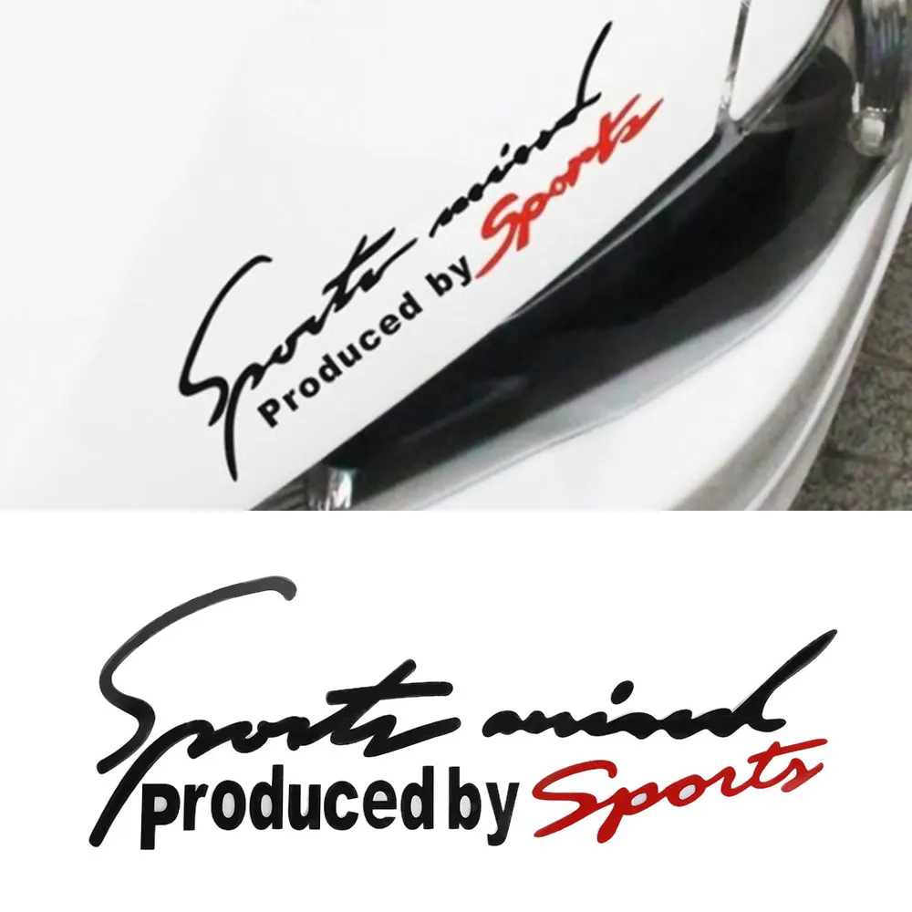 Adesivi Per Lettere Sportive Auto Car Emblem Badge Decal Automobile Bonnet Sticker Car-Styling Per Audi Bmw E46 E90 Mercedes Benz