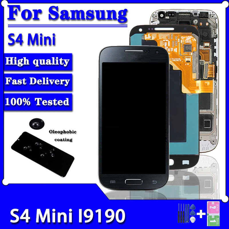 4.3 "Pollici Per Samsung S4 Mini Display Per Samsung S4 Mini I9190 Display Gt I9192 I9195 Lcd Digitizer Touch Screen