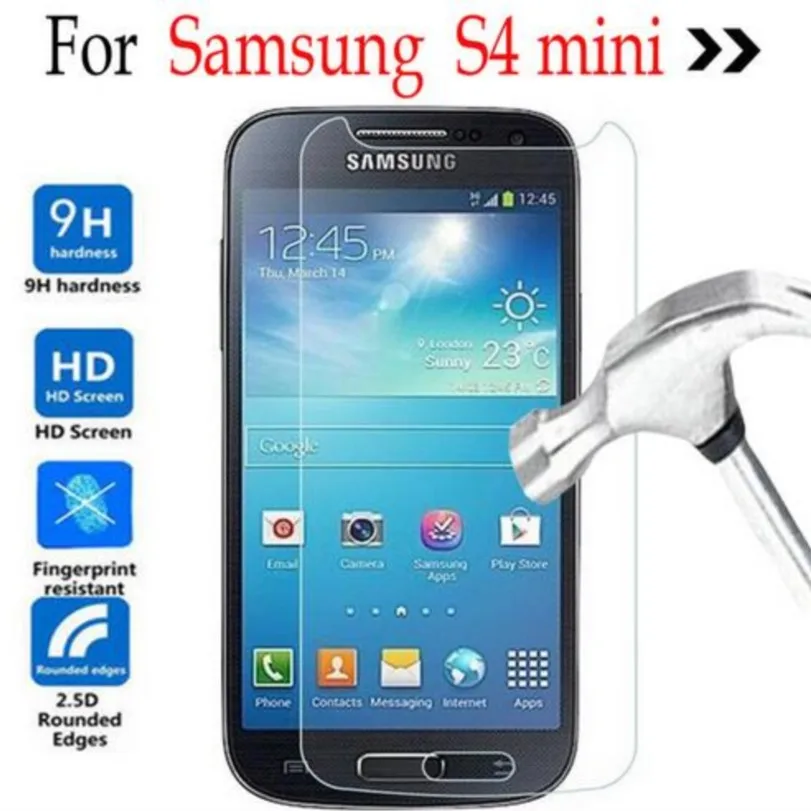 Per Samsung Galaxy S4 Mini Cover Proteggi Schermo In Vetro Temperato Su Samsung Galaxy S4 Mini I9190 S4Mini I9198/I9192/I9195/9190