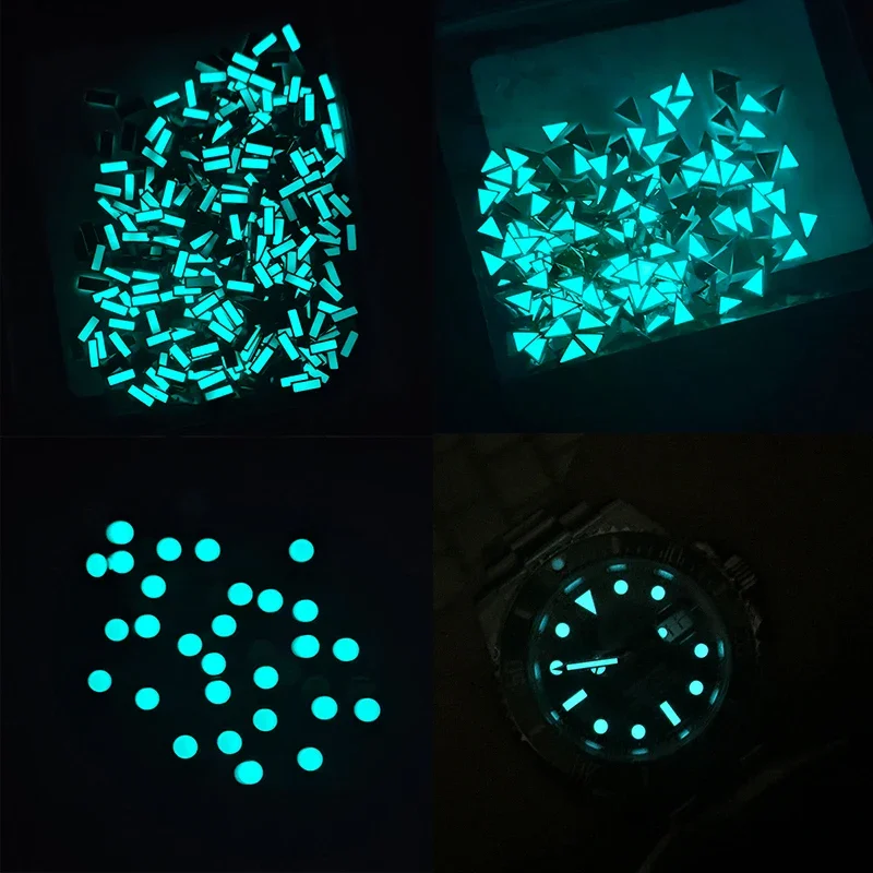 Blu Verde Luminoso Orologio Quadrante Indice Ora Pennarelli Per Rolex Submariner Gmt Orologio Da Uomo Quadrante Accessori Aftermarket Replacemen