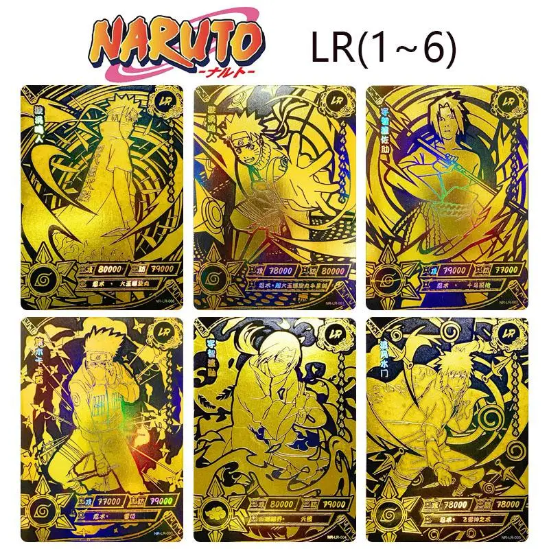 Kyou Naruto Lr Series Rare Collection Flash Card Anime Uzumaki Naruto Uchiha Sasuke Cartoon Board Game Toys Card Gifts For Boys
