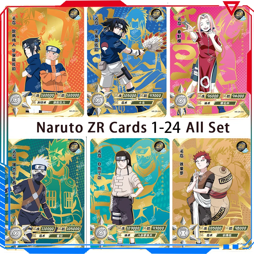 Naruto Zr Cards Hinata Zr Kakashi Sasuke Temari Zr Card All Set Tcg Game Collection Card Fan Gift For Boys