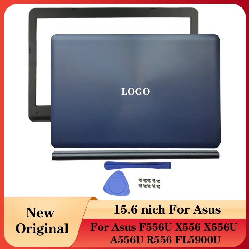 Nuovo Laptop Per Asus F556U X556 X556U A556U R556 Fl5900U Custodia Per Computer Portatile Cover Posteriore Lcd/Cornice Frontale/Coperchio Cerniere