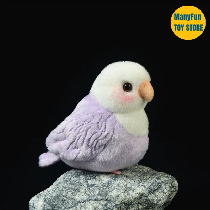 Love Bird Parrot High Fidelity Peony Parrot Plushie Budgerigar Budgie Peluche Animali Realistici Simulazione Bambola Di Pezza Giocattolo
