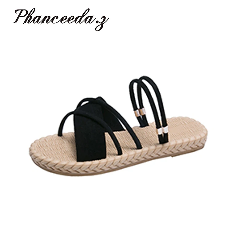 Nuove Scarpe Taglia 2023 Sandali Da Donna Scarpe Pantofole Moda Estiva Infradito Appartamenti Casual Di Alta Qualità Taglia Grande 6-9