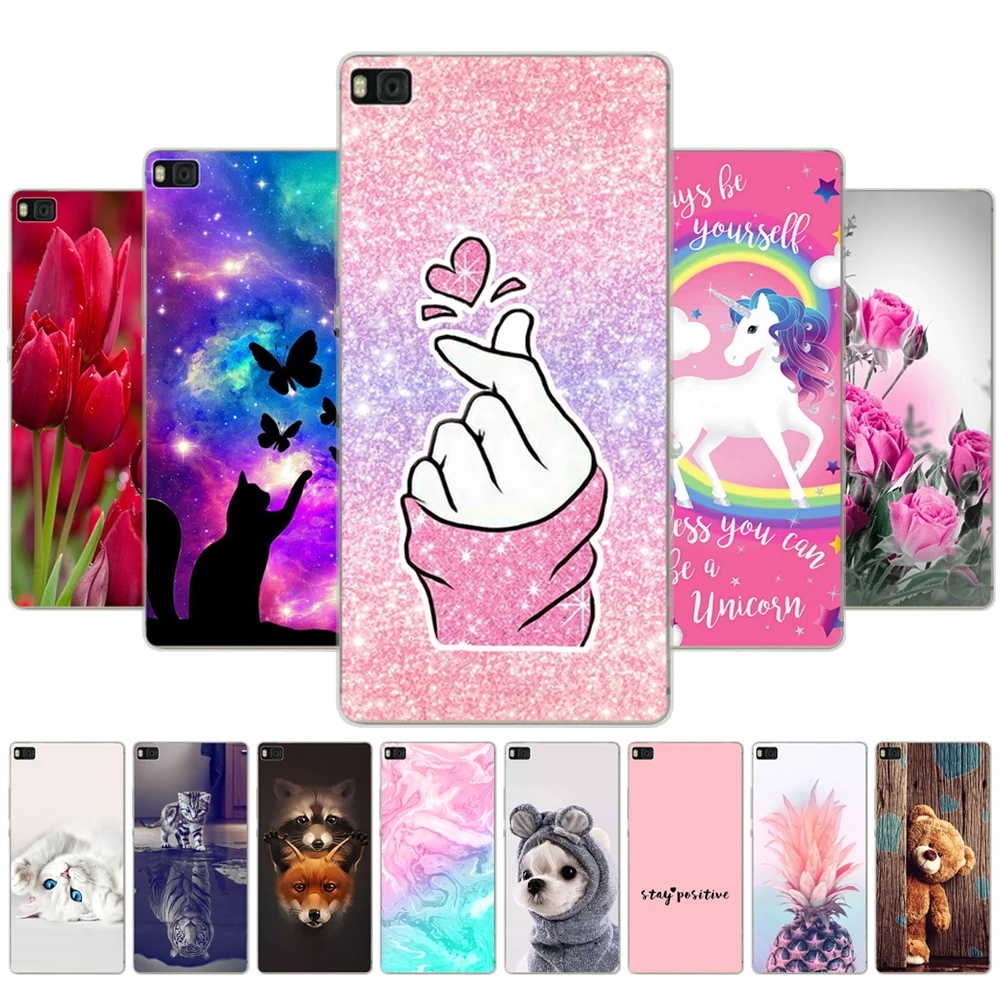 Per Huawei P8 Custodia Cover Posteriore In Silicone Morbido Tpu Per Huawei P8 Lite 2015 Custodia Per Huawei P8 Lite 2016 Custodia Protettiva Per Parau