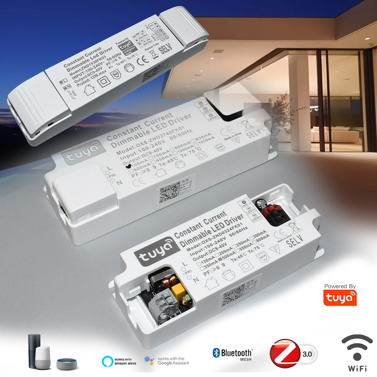 Tuya App Cct Driver Led Dimmerabile Smart Tranformer 200Ma 250Ma 300Ma Zigbee 3.0 Wifi Bluetooth Mesh Google Assistant