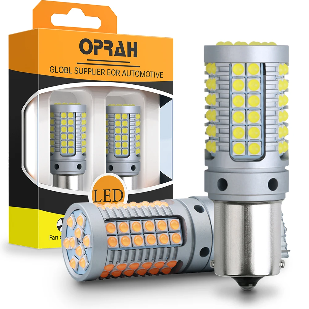 2 Pz P21W Led 1156 Ba15S Bau15S Py21W 1157 Bay15D P21/5W R5W R10W T20 7440 W21W P21/5W 7443 W21/5W Led Indicatore Di Direzione Inverso Della Lampada