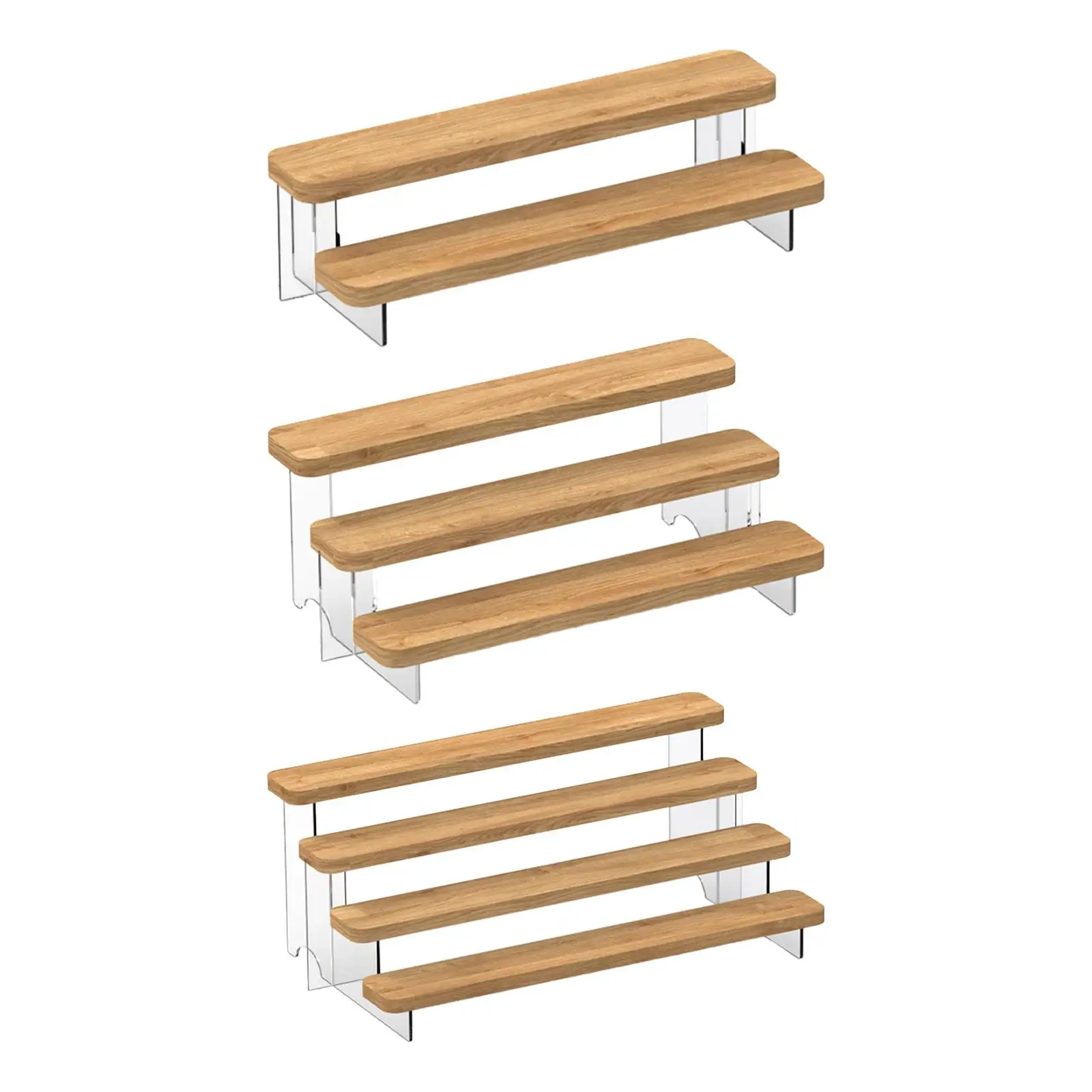 Espositore In Legno Vetrina Infissi Organizzatore Di Profumo Espositore In Acrilico Riser Per Caramelle Profumo Cosmetico Action Figure Dessert