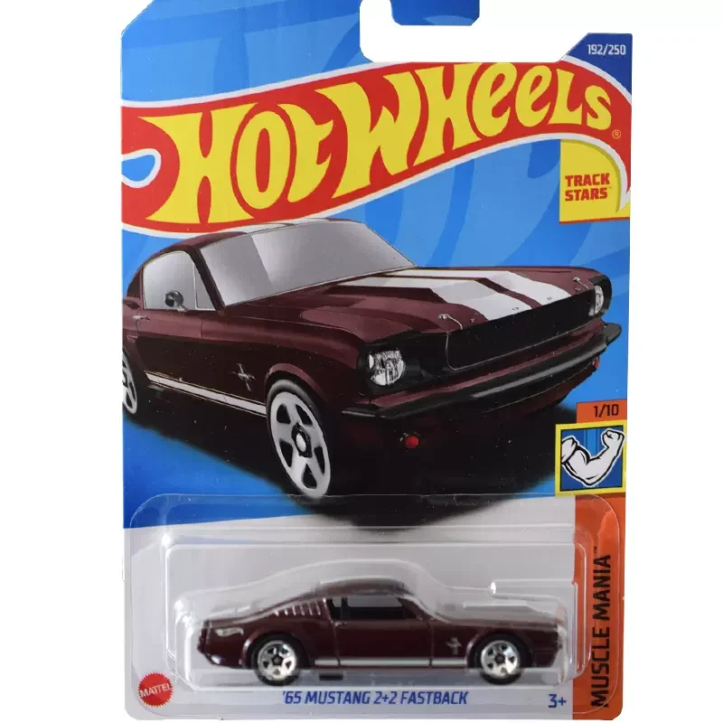Original Hot Wheels Traffic Car Modello In Metallo '65 Mustang 2 + 2 Fastback Muccle Automobile Ragazzi Giocattoli Per Bambini 2022 Q Case No.192