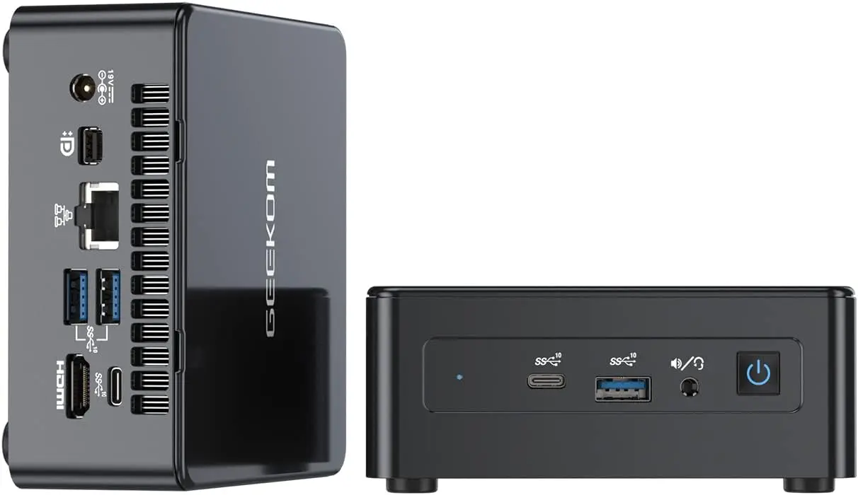 Geekom Mini Pc, Mini Computer It8 Con I3-8109U (Fino A 3.6 Ghz), 8Gb Dual Ddr4 256G Ssd Windows 11 Pro Small Desktop Compute