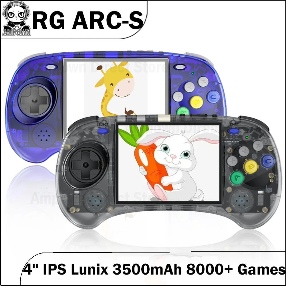 Anbernic Rg Arc Arc-D Arc-S 4 ''Touch Screen Android 11 Linux Dual Os Lettori Di Giochi Portatili Console Per Videogiochi Portatile Retrò