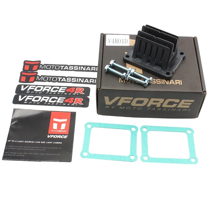 Blocco Gabbia Valvola Stelo Petali In Fibra Di Carbonio V4R01D V-Force 4R Per Honda Nsr 125 Jc20/Jc22 Per Honda Nsr 250 Mc21/28