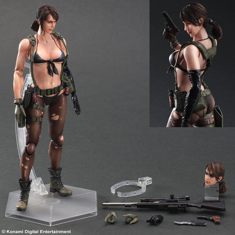 Play Arts Metal Gear Quiet Action Figure Mobile 27Cm Pvc Collection Doll Metal Gear Solid V Figurine Model Toys Regali Di Natale