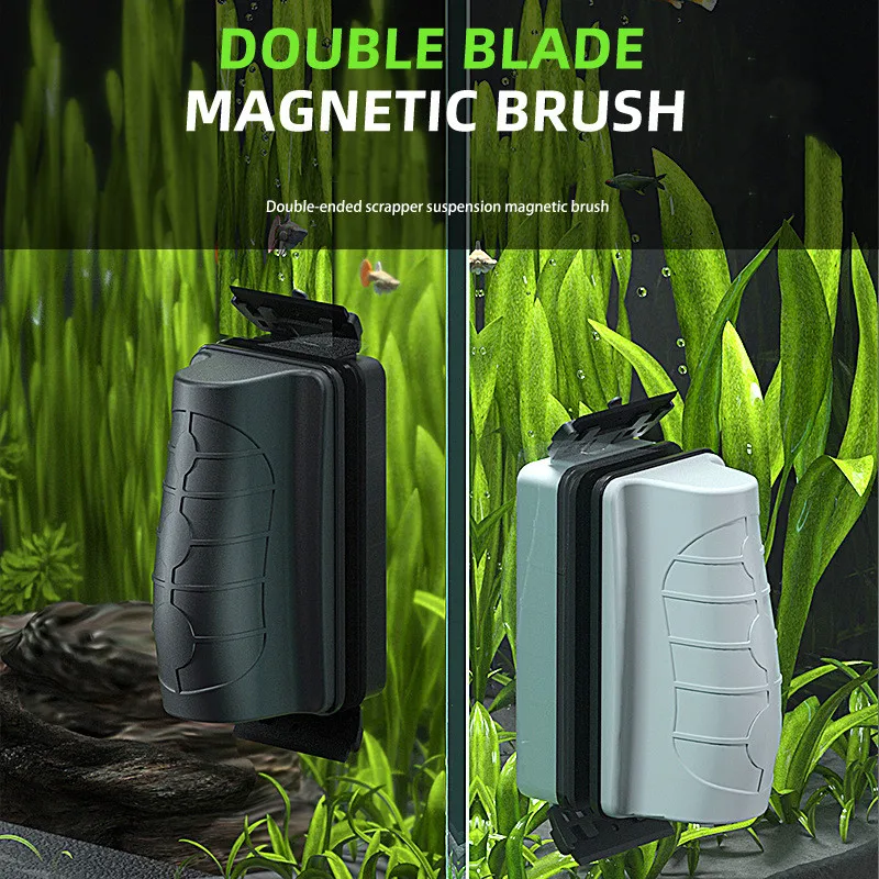 New Magnetic Aquarium Fish Tank Brushes Floating Clean Glass Window Alghe Raschietto Cleaner Brush Scrubber Accessori Per Acquari