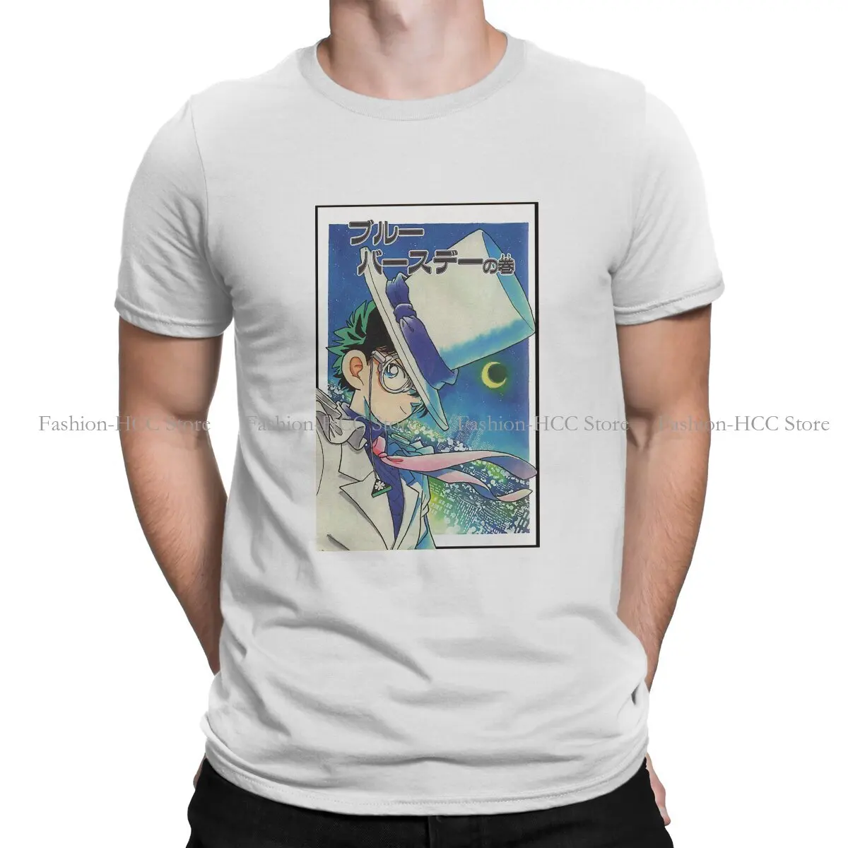 Detective Conan Tshirt For Men Magic Kaito Edit - Kaito Kid Basic Casual Felpe T Shirt Alta Qualità Nuovo Design Sciolto
