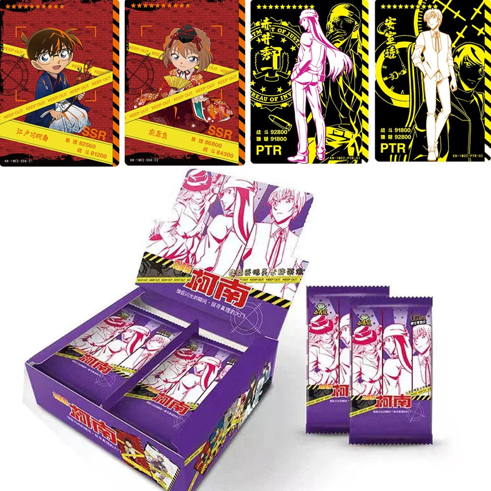New Genuine Detective Conan Cards High Reality Sr Platinum Collection Experience Edition Card Children'S Anime Board Game Toys