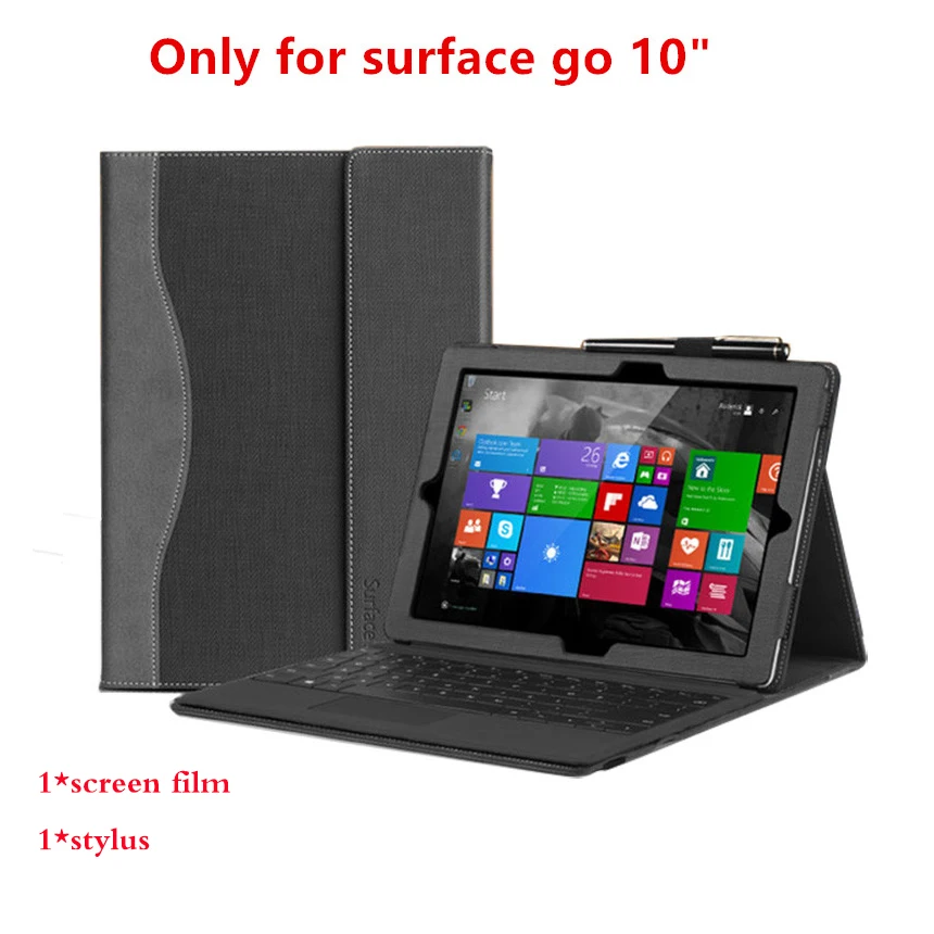 New Design Case For Microsoft Surface Go 10 Inch Premium Pu Tablet Leather Cover High Quality Laptop Notebook Keyboard Skin Gift