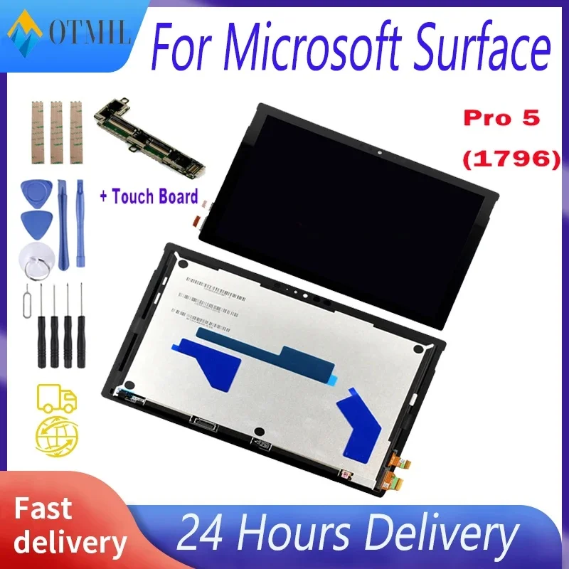 12.3 "Aaaa +++ Pro5 Lcd Per Microsoft Surface Pro 5 1796 Display Lcd Touch Screen Digitizer Assembly Small Board Muslimah Tools