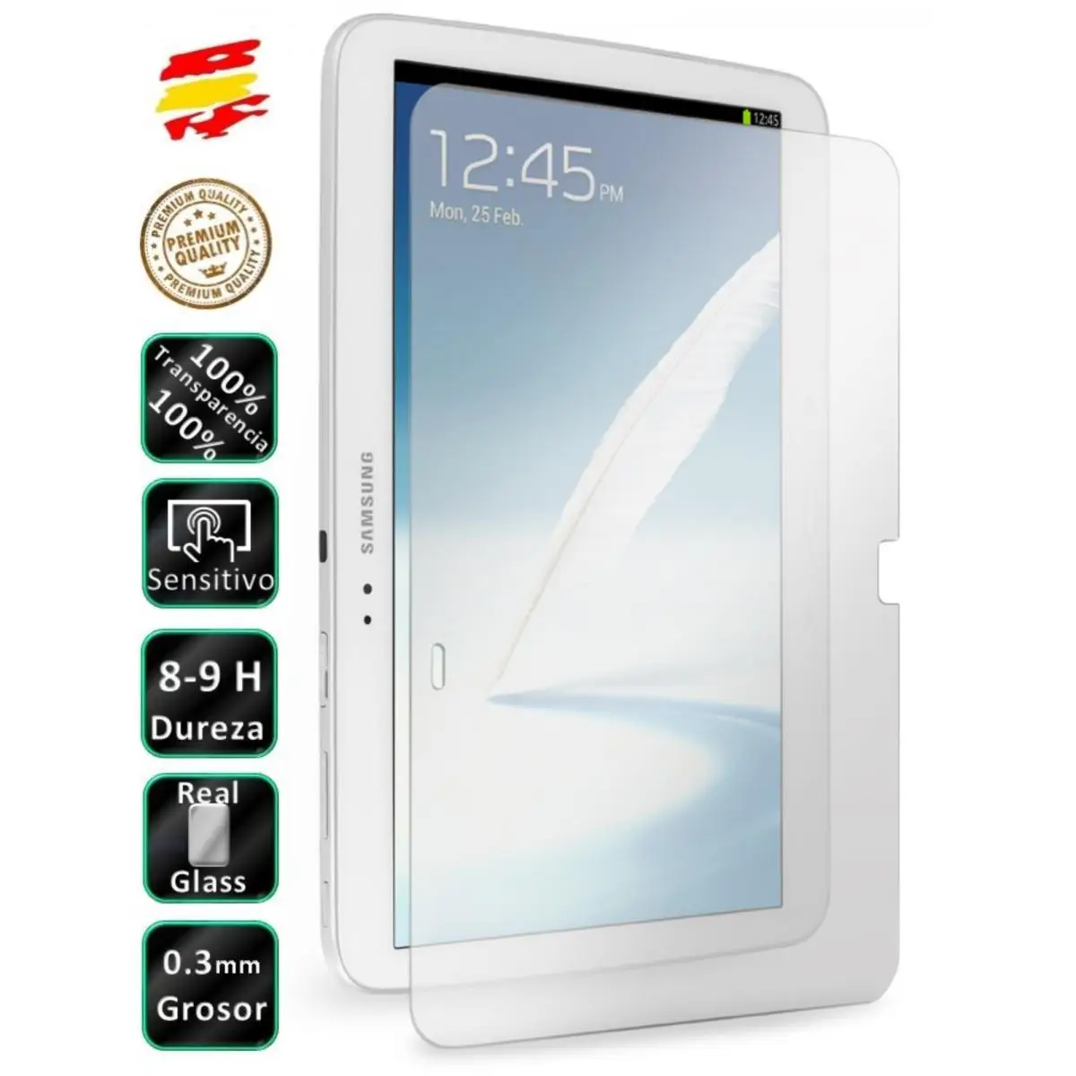 Proteggi Schermo In Vetro Temperato Per Tablet Samsung Galaxy Tab 3 10.1 P5200