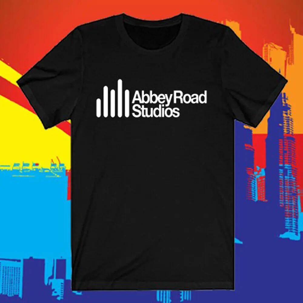 T-Shirt Nera Da Uomo Con Logo Abbey Road Studio Taglia S A 5Xl