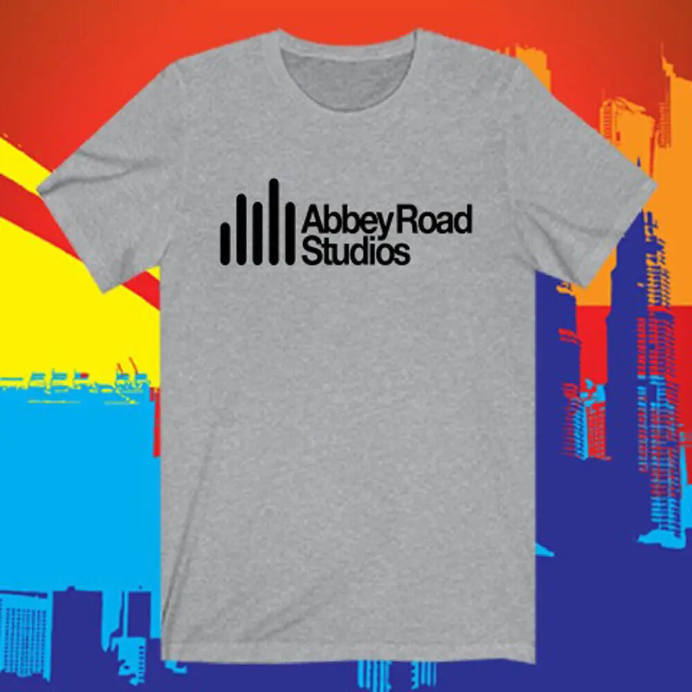 T-Shirt Grigia Da Uomo Con Logo Abbey Road Studio Taglia S A 5Xl