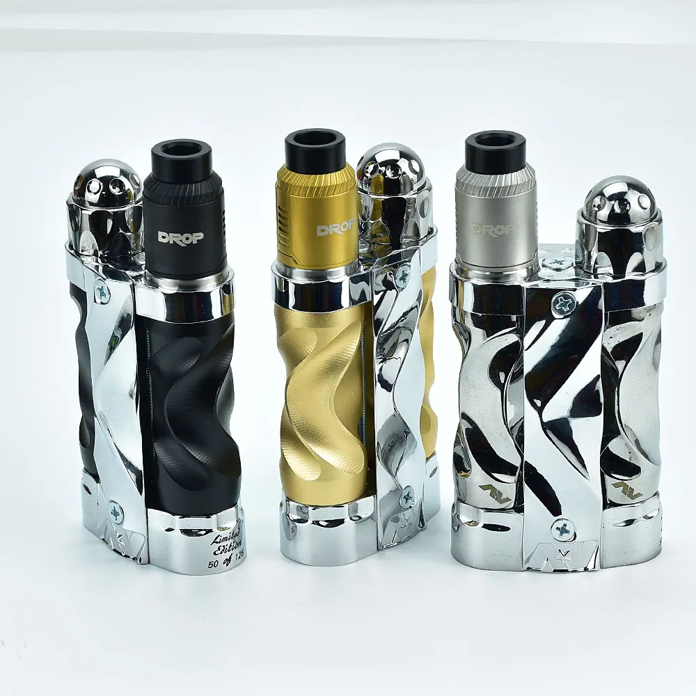 Wolf Coolvape Avid Lyfe Gyre Style Series Vape Drop V1.5 Rda Scatola Meccanica Mod Fit 2X18650 Batteria