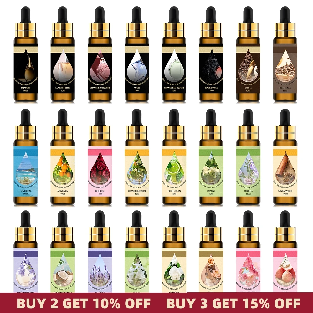 10Ml Pure Fruit Essential Oil Flower Aroma Fragrance Per Candle Making Lavanda Passion Musk Coconut Profumi Originali Per Uomo