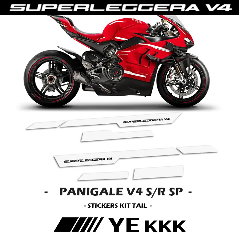 Superleggera Per Ducati Panigale V4 Superleggera Side Carenatura Decalcomania Sticker Line Personalizzazione Logo Dk