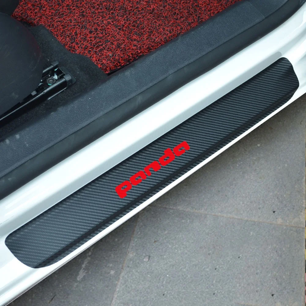 Per Fiat Panda Fiat Panda City Cross Panda Cross 4X4 Adesivo In Vinile In Fibra Di Carbonio Car Scuff Plate Davanzale Accessori Auto