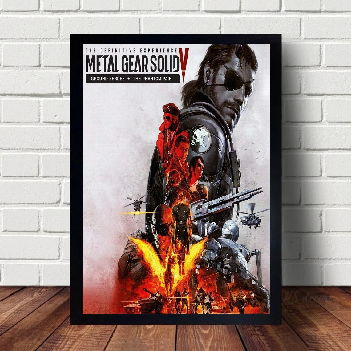 Metal Gear Solid The Phantom Pain Poster Gioco Poster Wall Art Canvas Painting Camera Da Letto Soggiorno Decorazione Domestica (Senza Cornice)