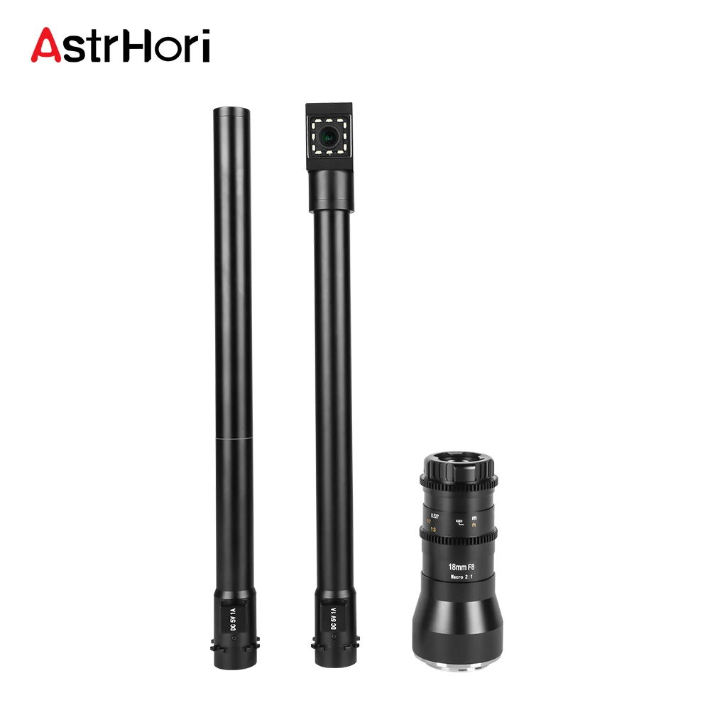 Astrhori 18Mm F8 Aps-C Obiettivo Sonda Macro Grandangolare 2X Luce Ad Anello Integrata Per Nikon Z Canon Rf Macro 4/3 Fuji Xf Canon Ef