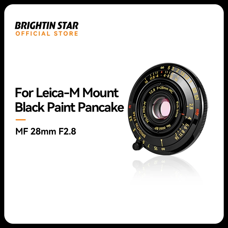 Brightin Star 28Mm F2.8 Full Frame Mirrorless Camera Portrait Lens Leica M Baionetta Per Fotocamera Leica