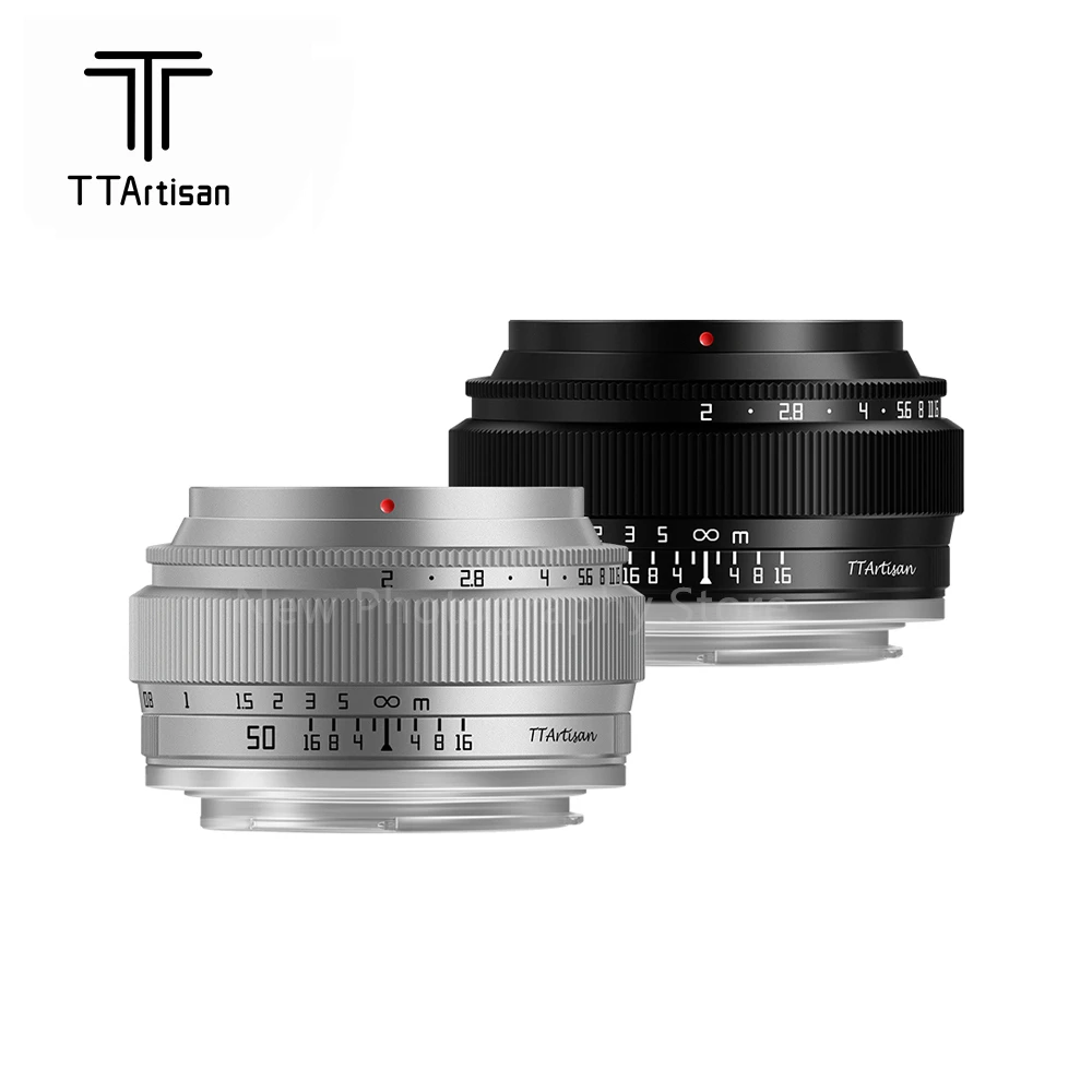 Obiettivo Di Messa A Fuoco Manuale Ttartisan 50Mm F2 Full Frame Per Fotocamera Sony E/ Fuji X/ Nikon Z/ L Mount/ M43 Mount