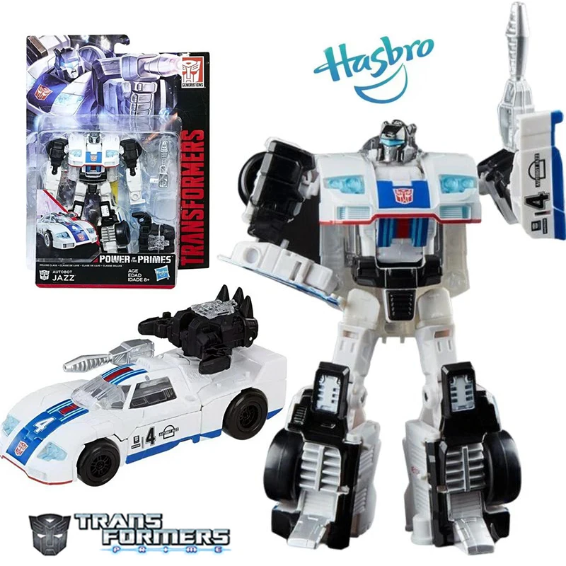 Y Transformers Power Of The Primes Autobot Jazz Deluxe Class Action Figure Robot Toys Birthday Collect