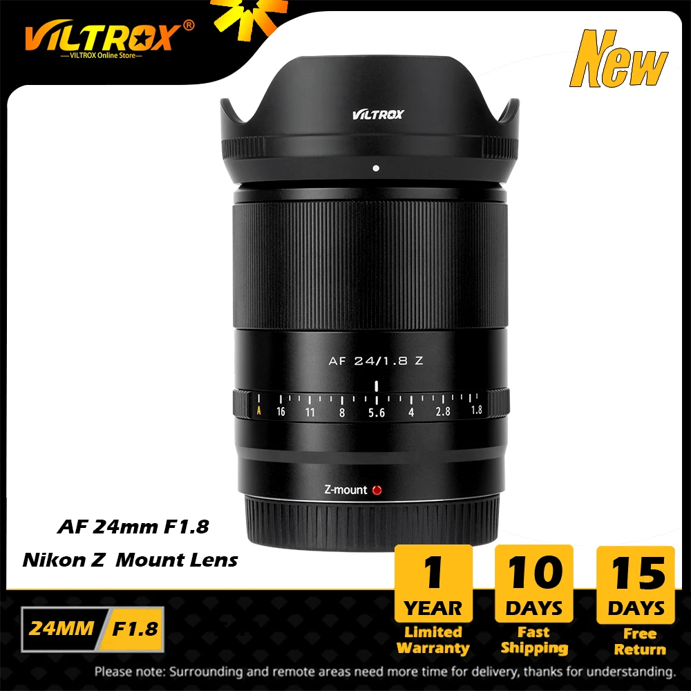 Viltrox 24Mm F1.8 Z Nikon Fotocamere Obiettivo Messa A Fuoco Automatica Obiettivo Full Frame Obiettivo Grandangolare Prime Af Per Nikon Z Mount Z5 Z6 