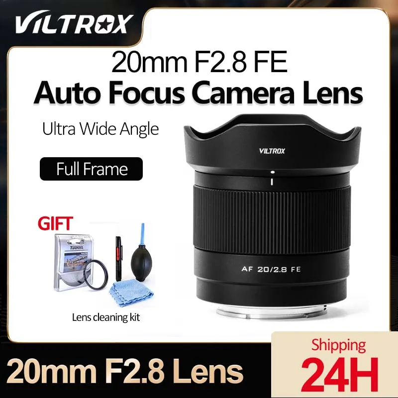 Viltrox 20Mm F2.8 Sony Fe Nikon Z Obiettivo Della Fotocamera Full Frame Obiettivo Fisso Ultra Largo Per Sony A7M A7Cii Zv-E1 A7Rv Zv-E10