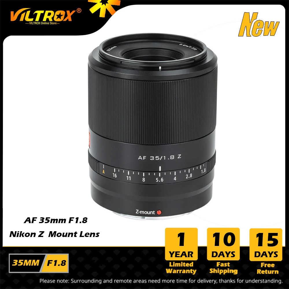 Viltrox 24Mm 35Mm 50Mm 85Mm F1.8 Nikon Z Mount Fotocamere Obiettivo Full Frame Grandangolare Prime Obiettivo Di Messa A Fuoco Automatica Per Nikon Z50