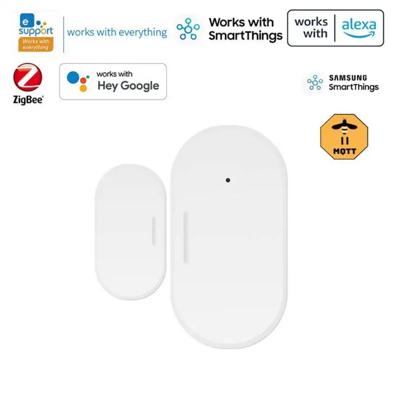 Smart Home Zigbee Door Sensor Window Security Alarm Work Wit Mqtt Smartthings Hub Alexa Google Home Alice Ewelink App Monitoring