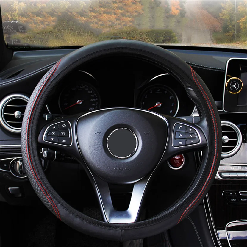 Micro Fibra Leathe Copertura Del Volante Dell'Automobile Per Jaguar Fx Xe X Type S E F-Ritmo Xj Per Hyundai I20 I10 Accessori Per Interni Auto