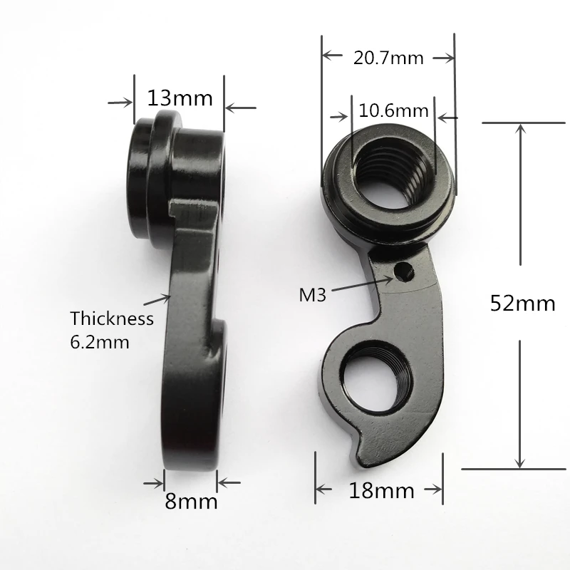 1 Pz Cnc Bicicletta Deragliatore Gancio Per Btwin Gt Ruckus Haibike Hercules Khs Mongoose Radon Staiger Winora Bike Mech Dropout