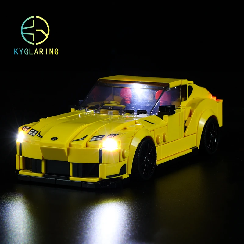 Kyglaring Set Di Illuminazione A Led Giocattoli Fai-Da-Te Per Speed Champions 76901 Toyota Gr Supra Blocks Building