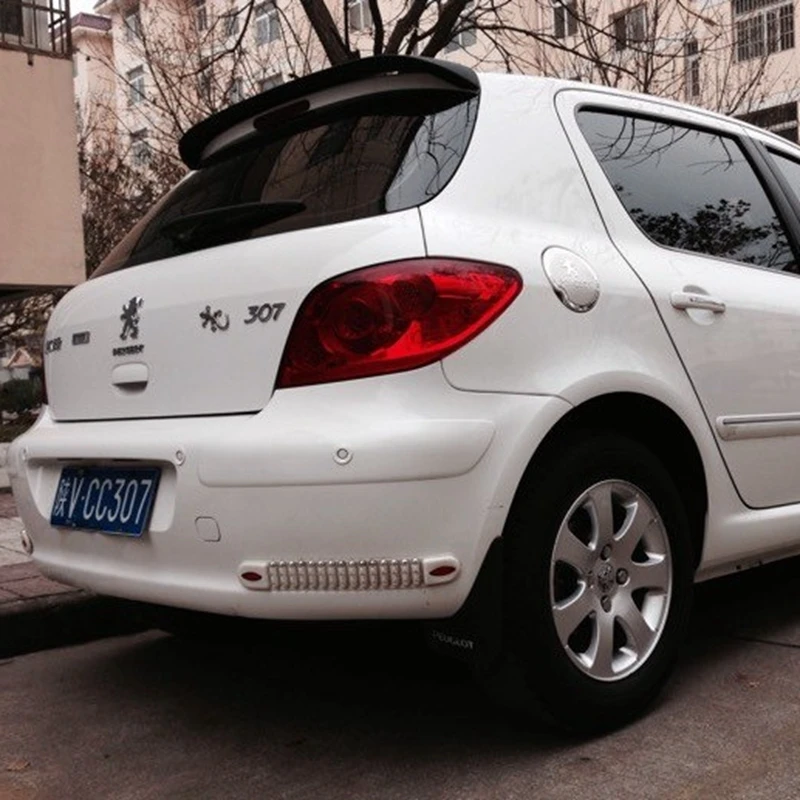 Per Peugeot 206 Spoiler 2004-2012 Peugeot 307 Spoiler Materiale Abs Di Alta Qualità Car Rear Wing Primer Colore Spoiler