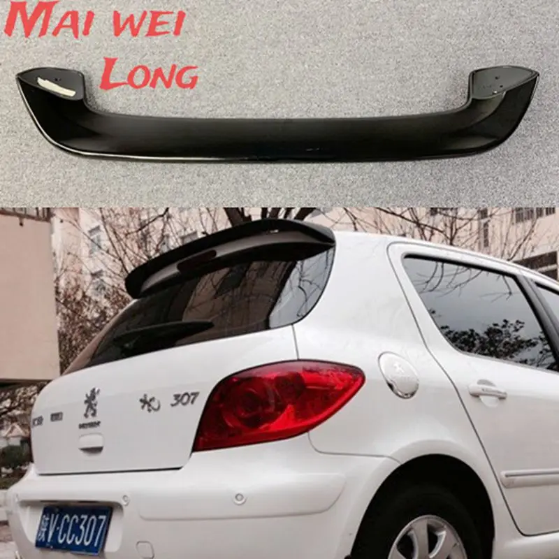 Per Peugeot 206 Spoiler 2004-2012 Peugeot 307 Spoiler Materiale Abs Di Alta Qualità Car Rear Wing Primer Colore Spoiler