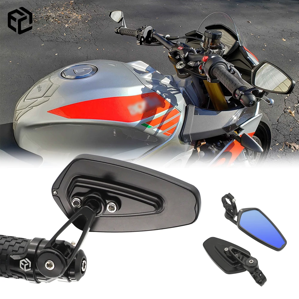 Specchietto Retrovisore Moto Per Aprilia Rsv4 Rs125 660 50 Tuono 1100 660 Cnc Alluminio Hd Vetro Accessori Moto