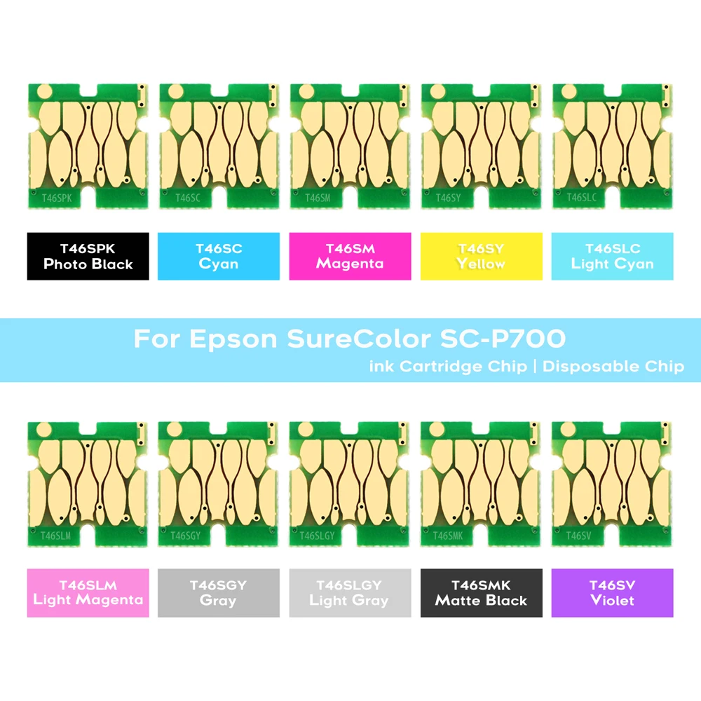 L'Europa Utilizza Chip Monouso Compatibili T46S Per Stampanti Epson Surecolor P700 Sc-P700
